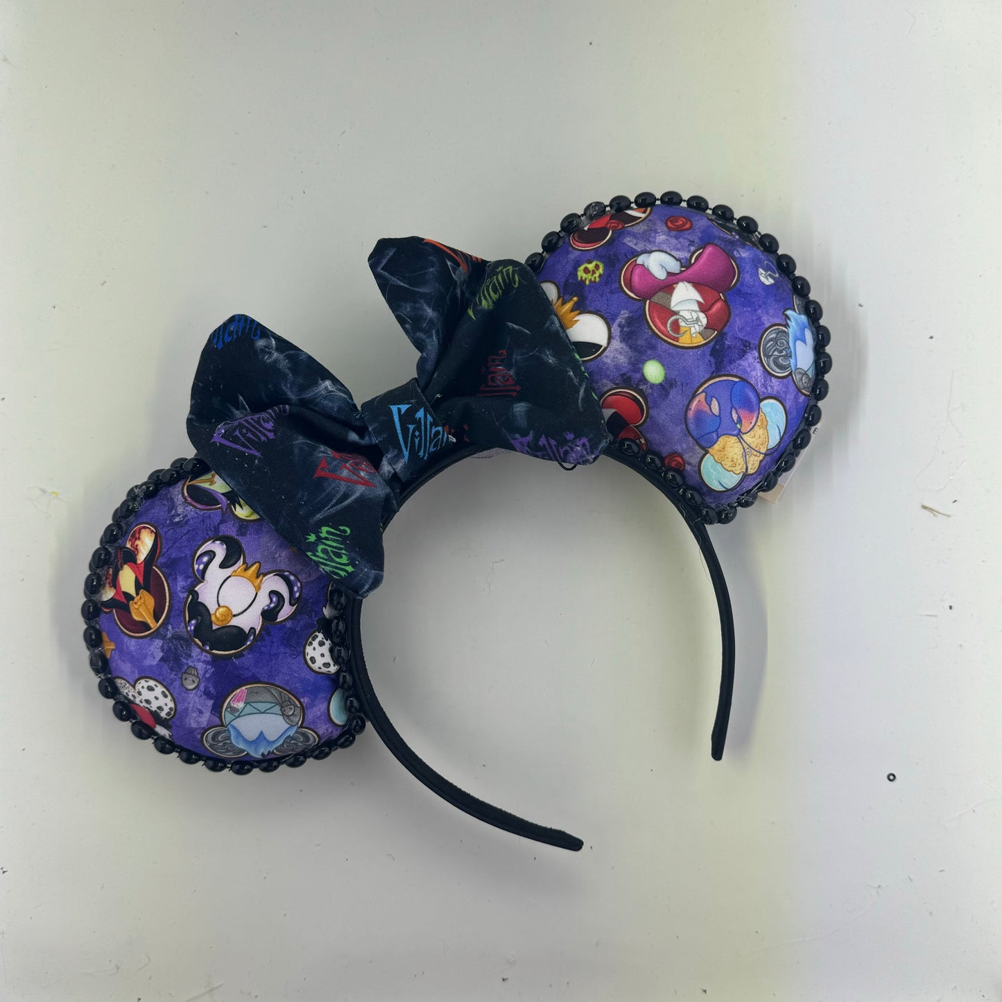 Villainous Cookies Purple w/ Villains Name Bow Ears