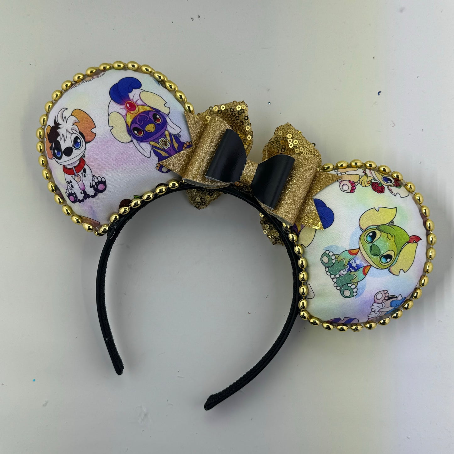 Stitch Princess w/ Gold Bow Ears
