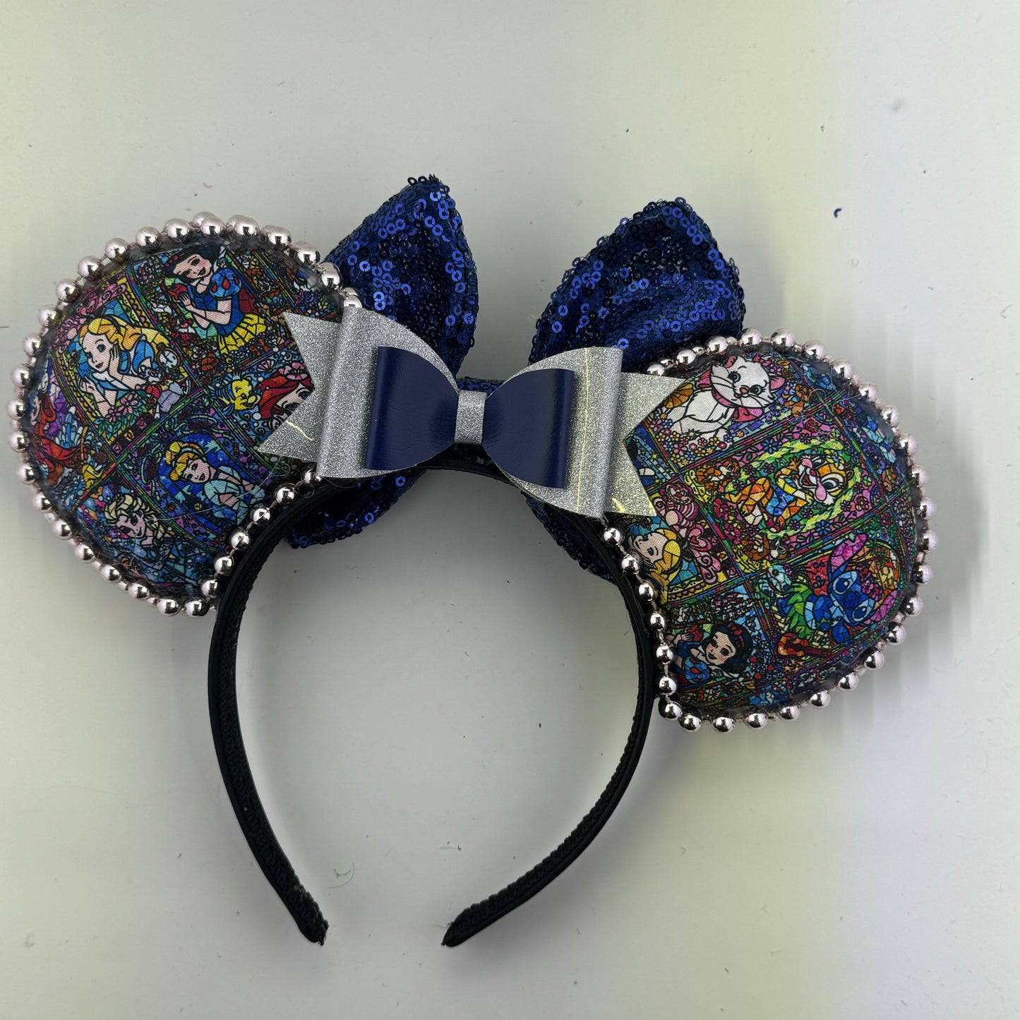 Stained Glass Friends w/ Navy Bow Ears
