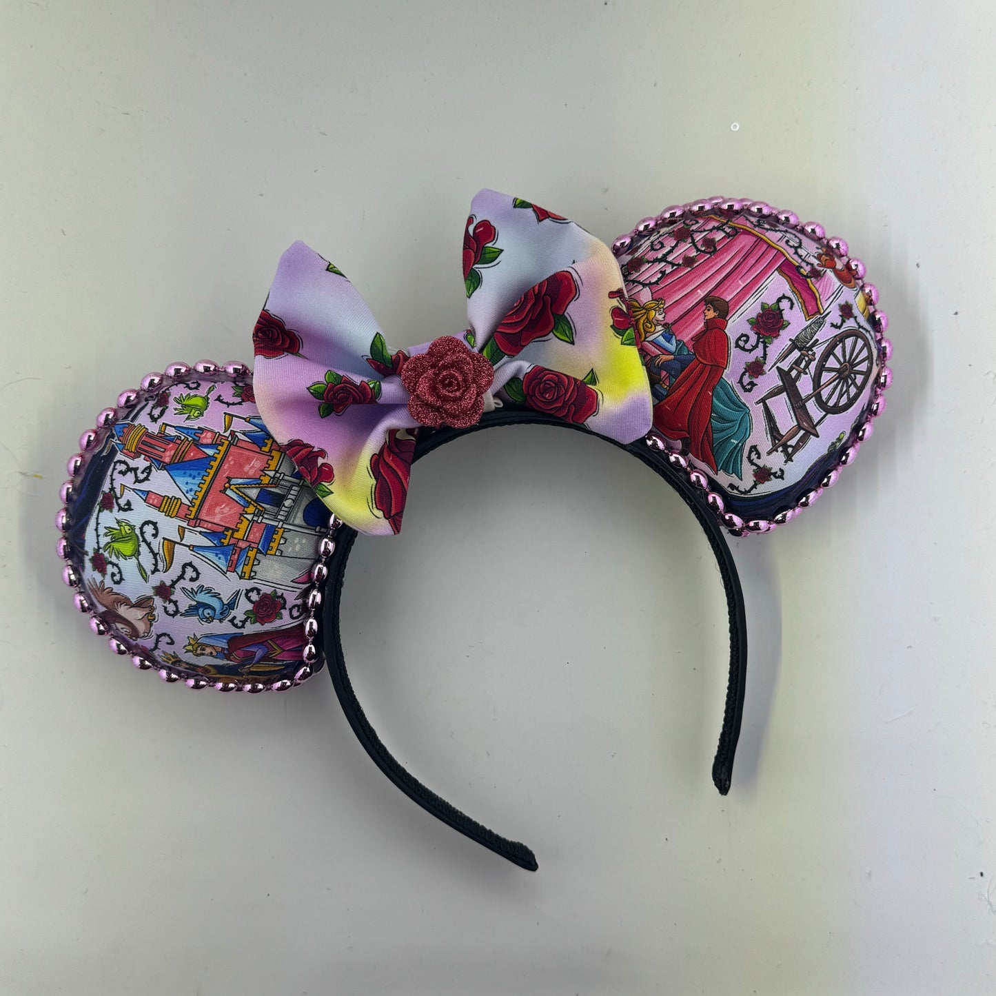 Sleeping Princess w/ Roses Bow 1 Ears