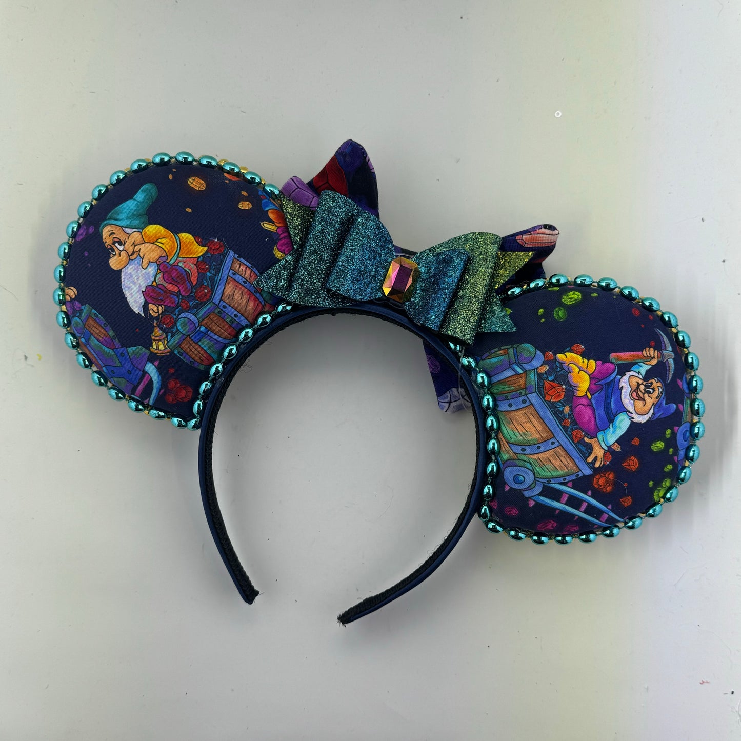 Mine Train Navy w/ Gems Bow Ears
