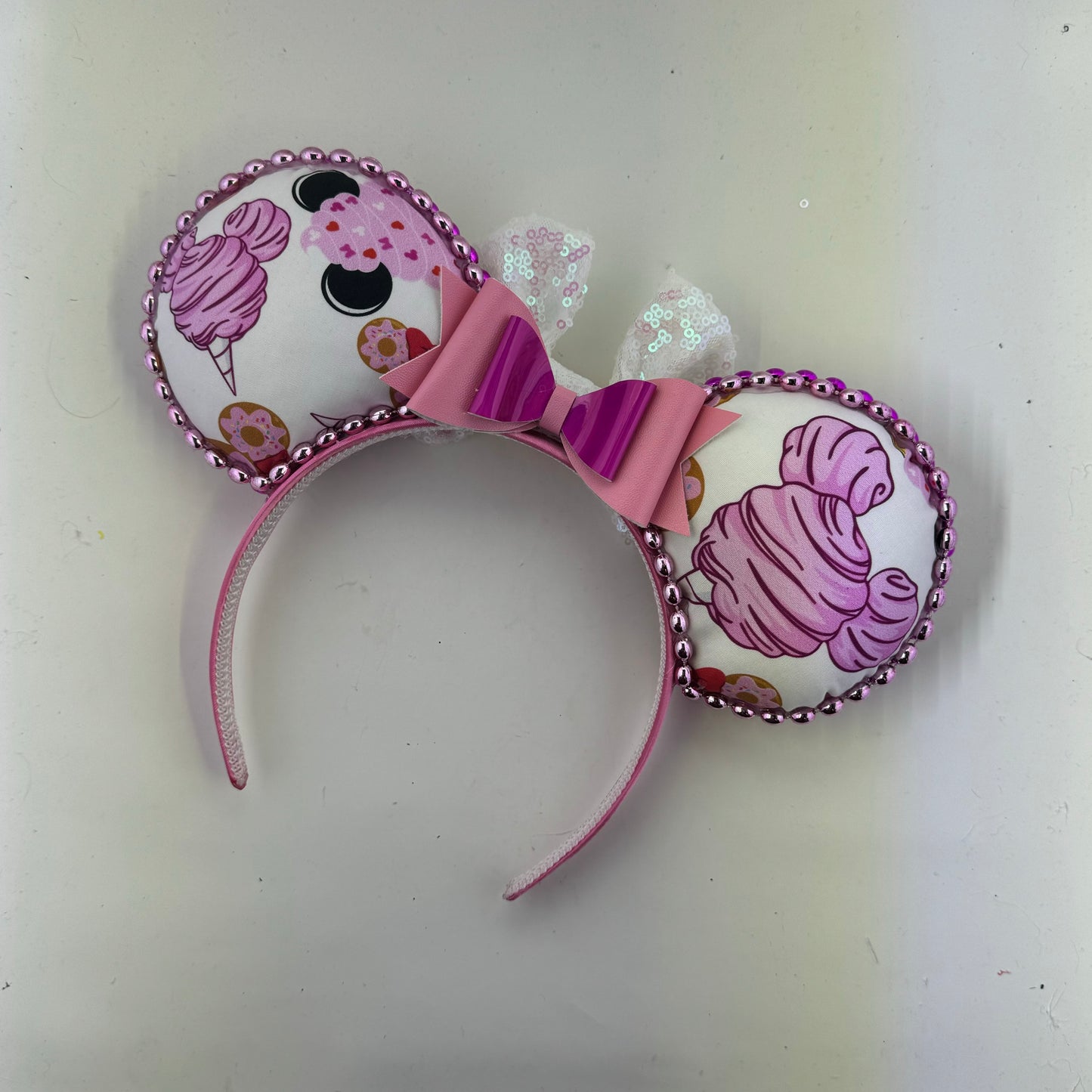 Pink Snacks w/ Opal Bow Ears