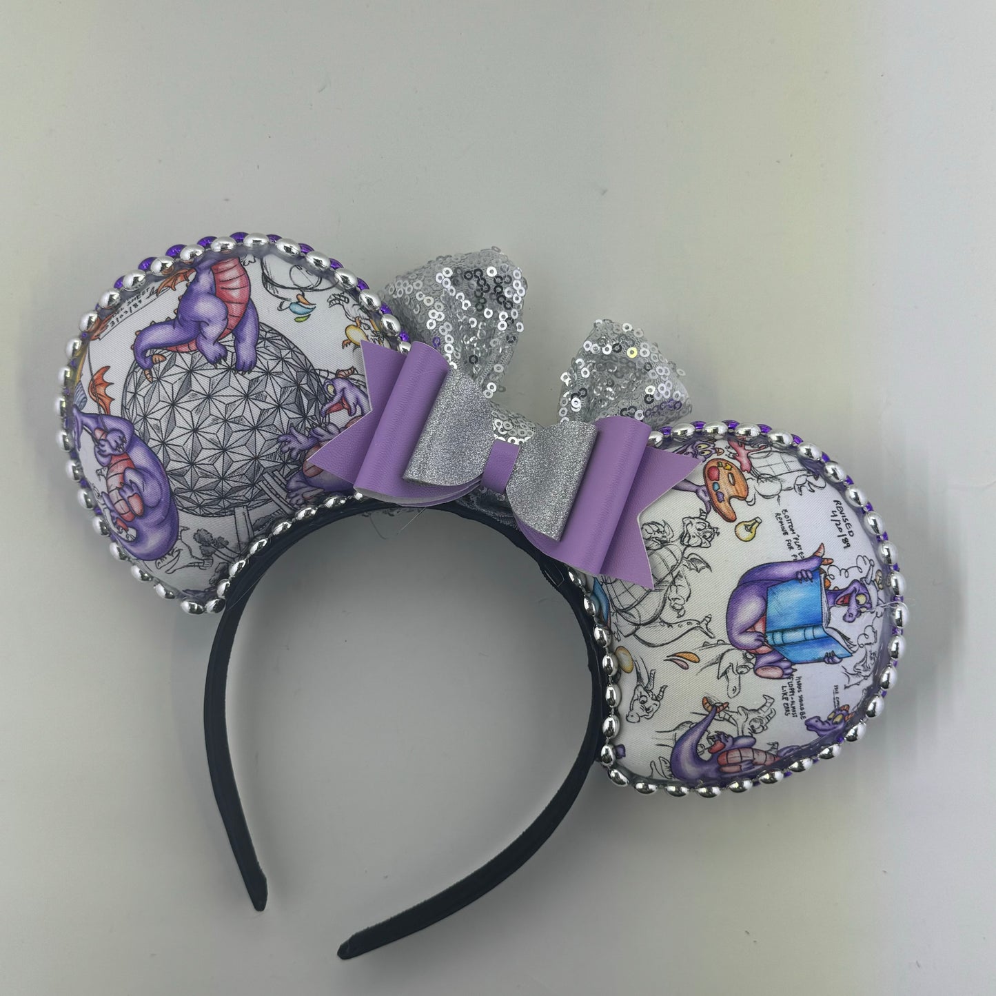 One Little Spark Color & Sketch w/ Silver Bow Ears