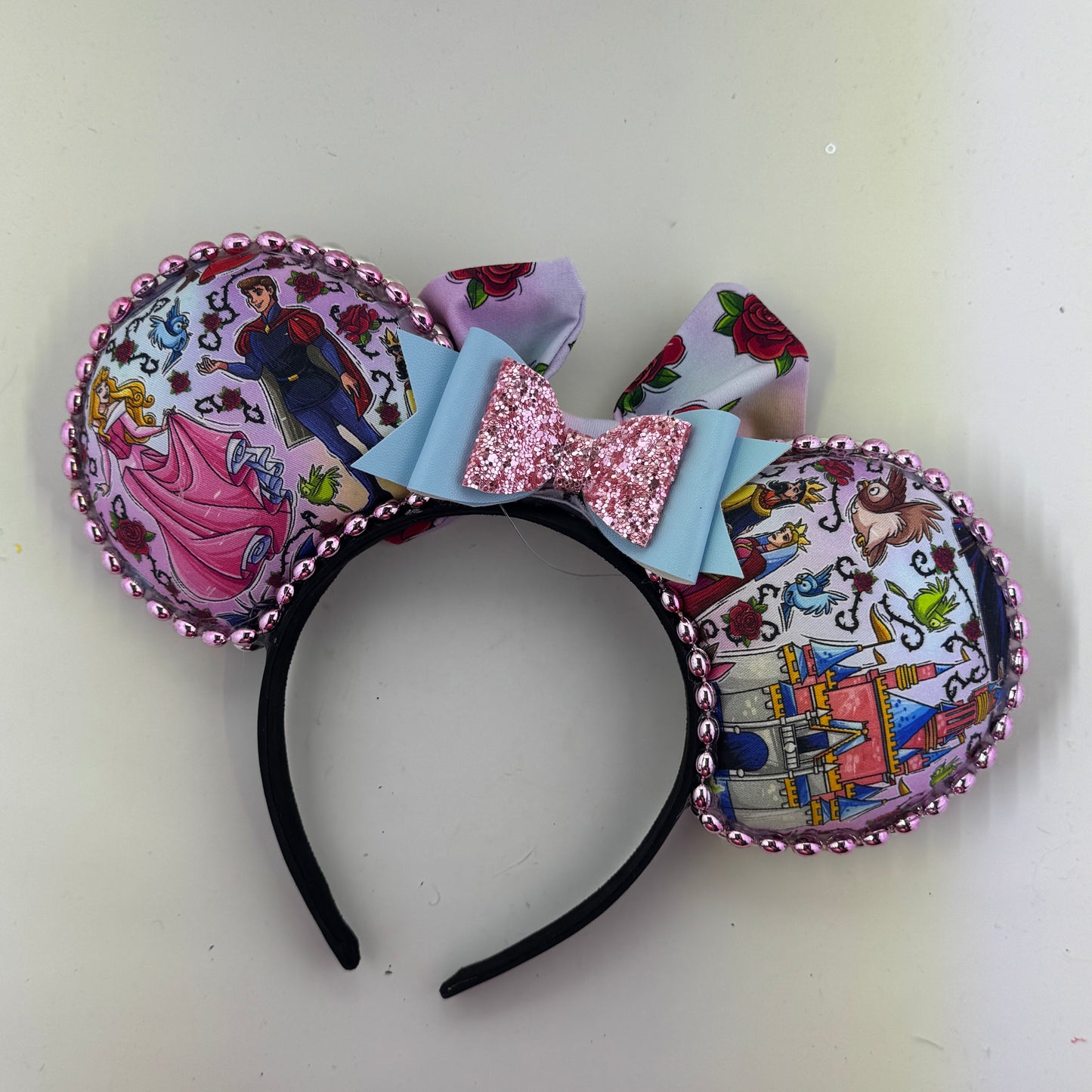 Sleeping Princess w/ Roses Bow 2 Ears