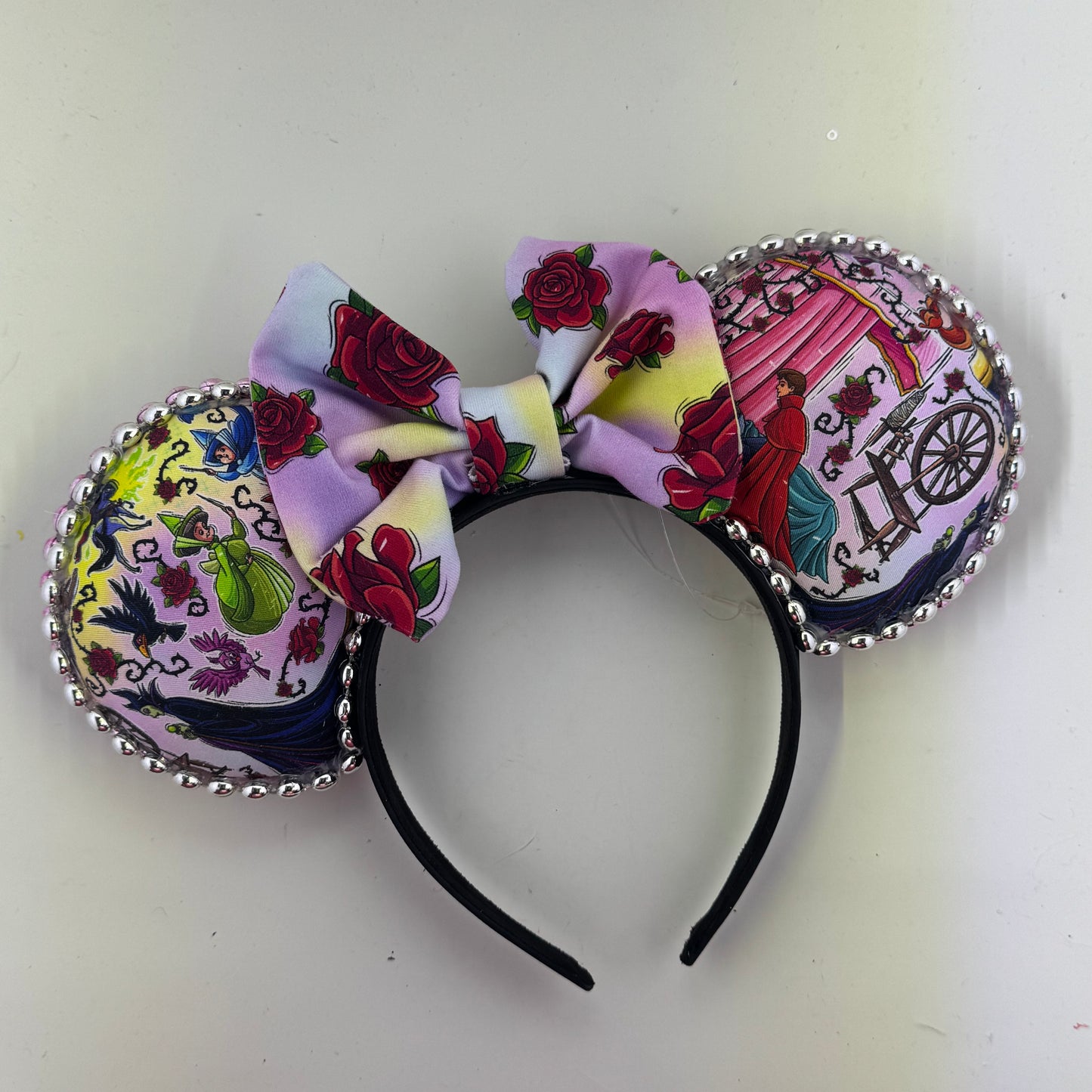 Sleeping Princess w/ Roses Bow 2 Ears