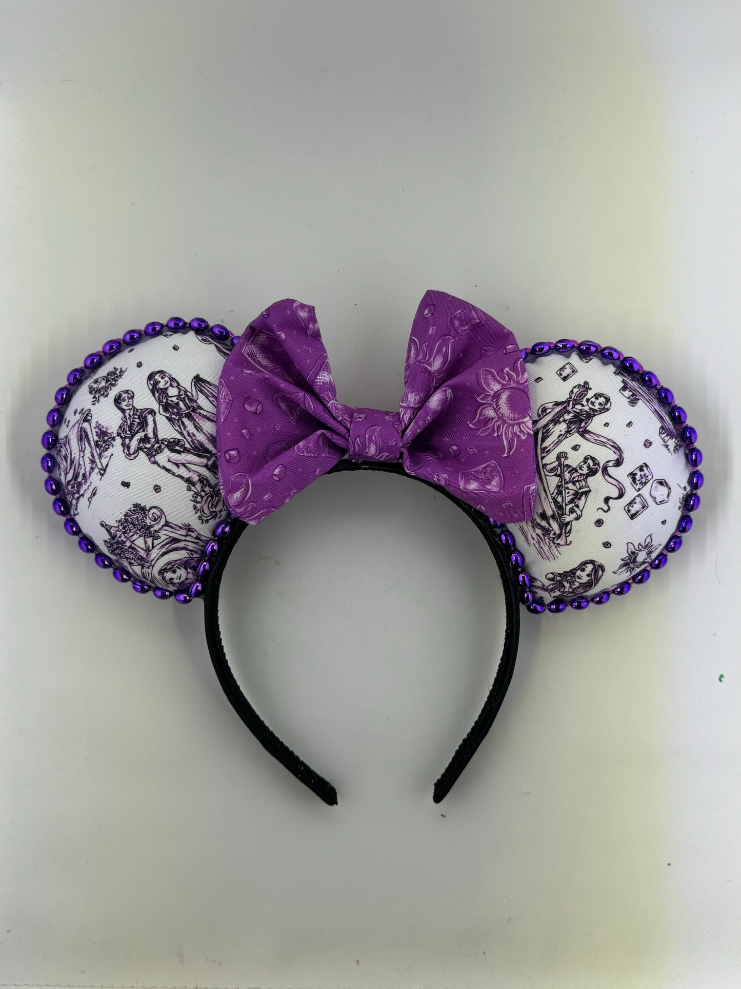 Tangled Toile w/ Coord Suns Bow 1 Ears