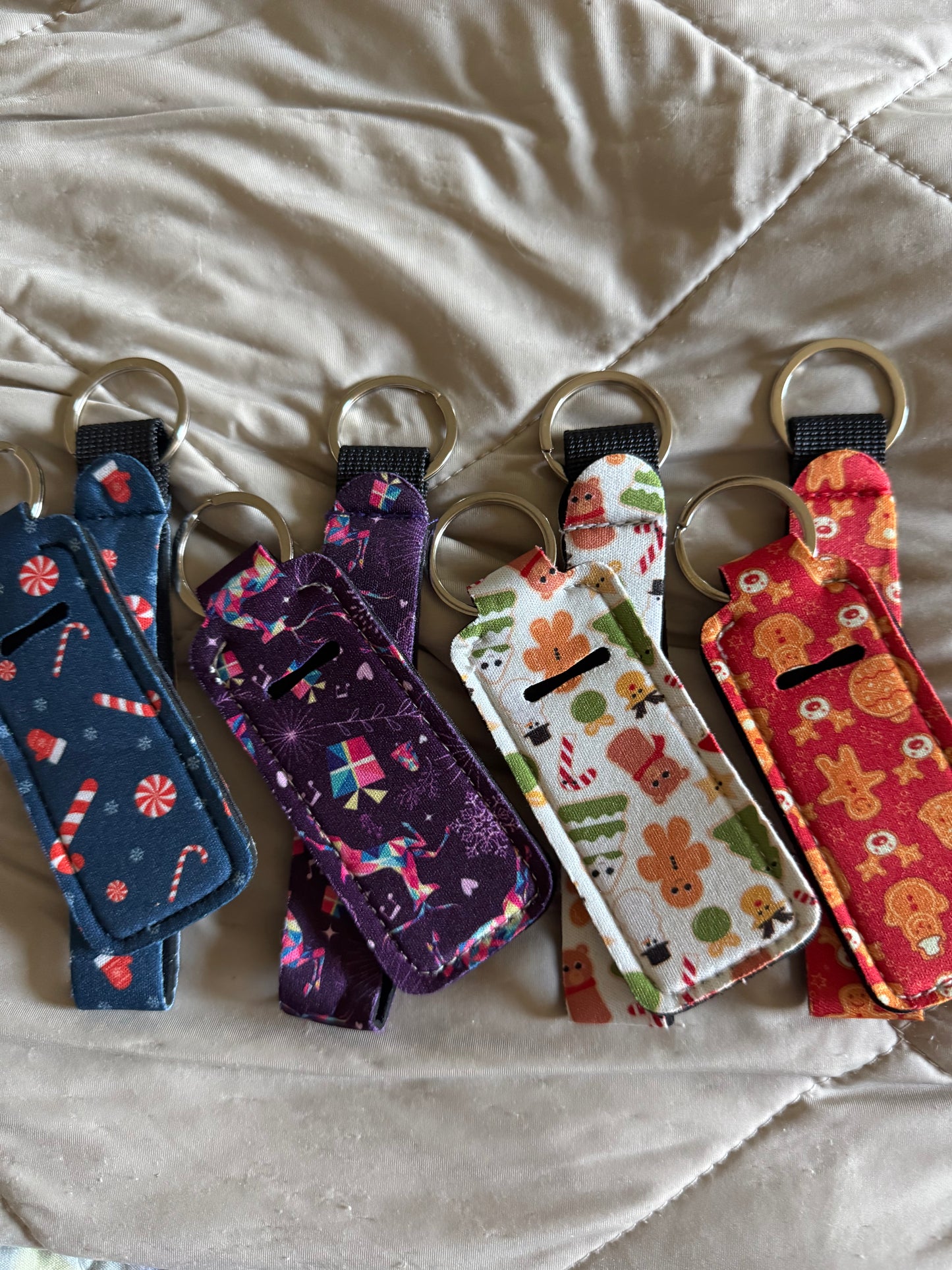 Christmas Chapstick Holder & Keyring