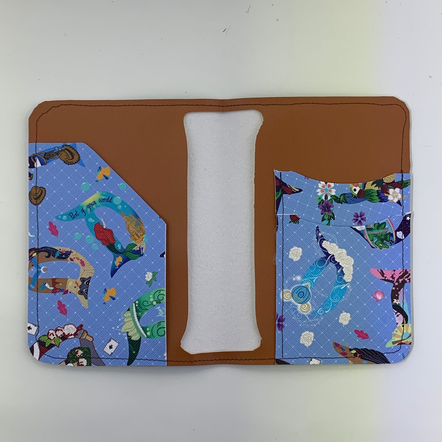 Princess D's Passport Cover (2 Card Slots & 1 Side Flap)