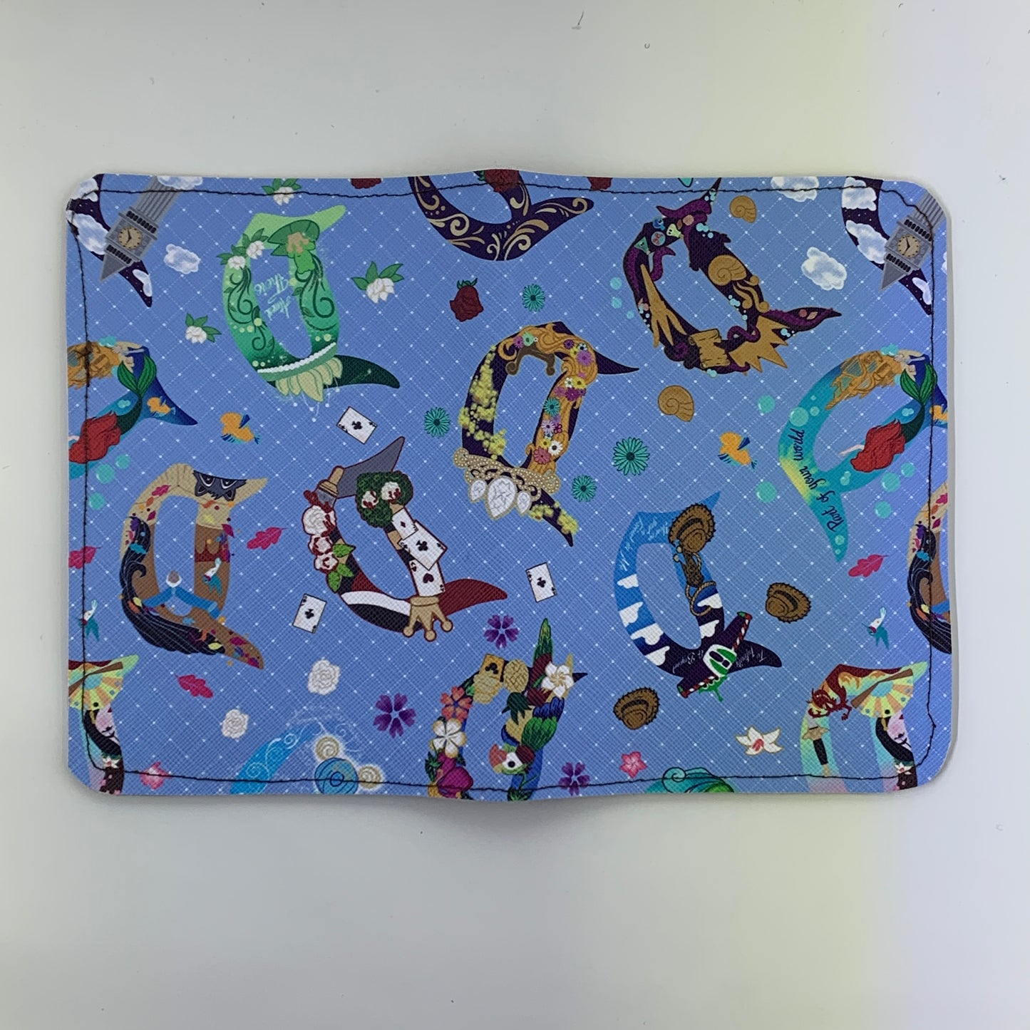 Princess D's Passport Cover (2 Card Slots & 1 Side Flap)
