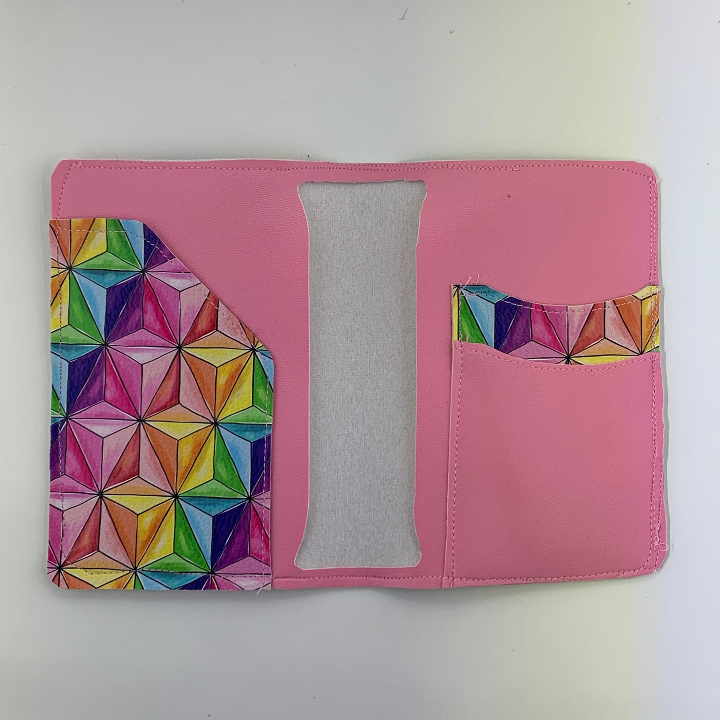 Imagination Triangles Passport Cover (2 Card Slots & 1 Side Flap)