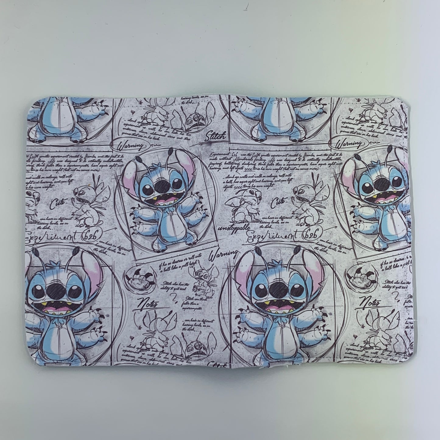 626 Blue Glow Passport Cover (2 Card Slots & 1 Side Flap)