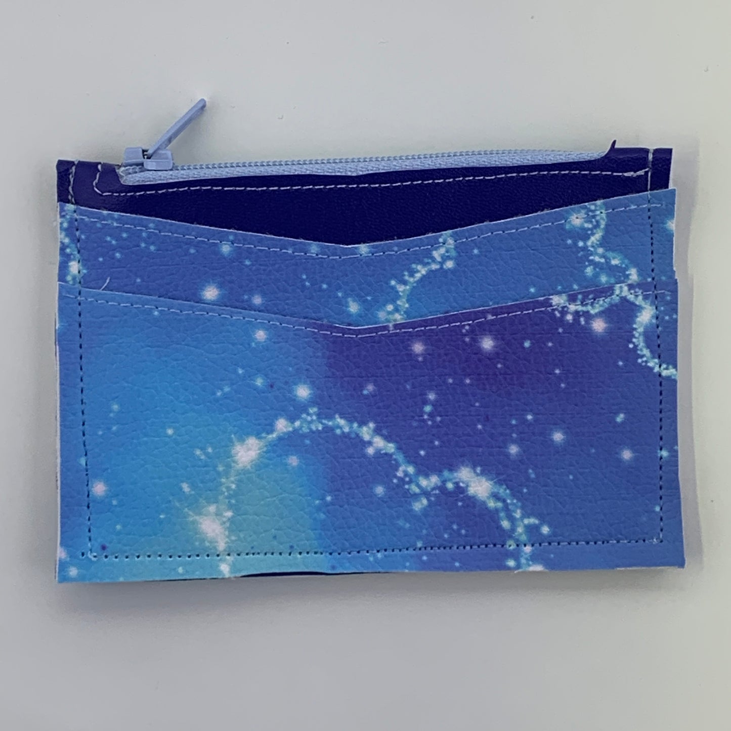 Digital Mouse Heads Light Blue ID Wallet