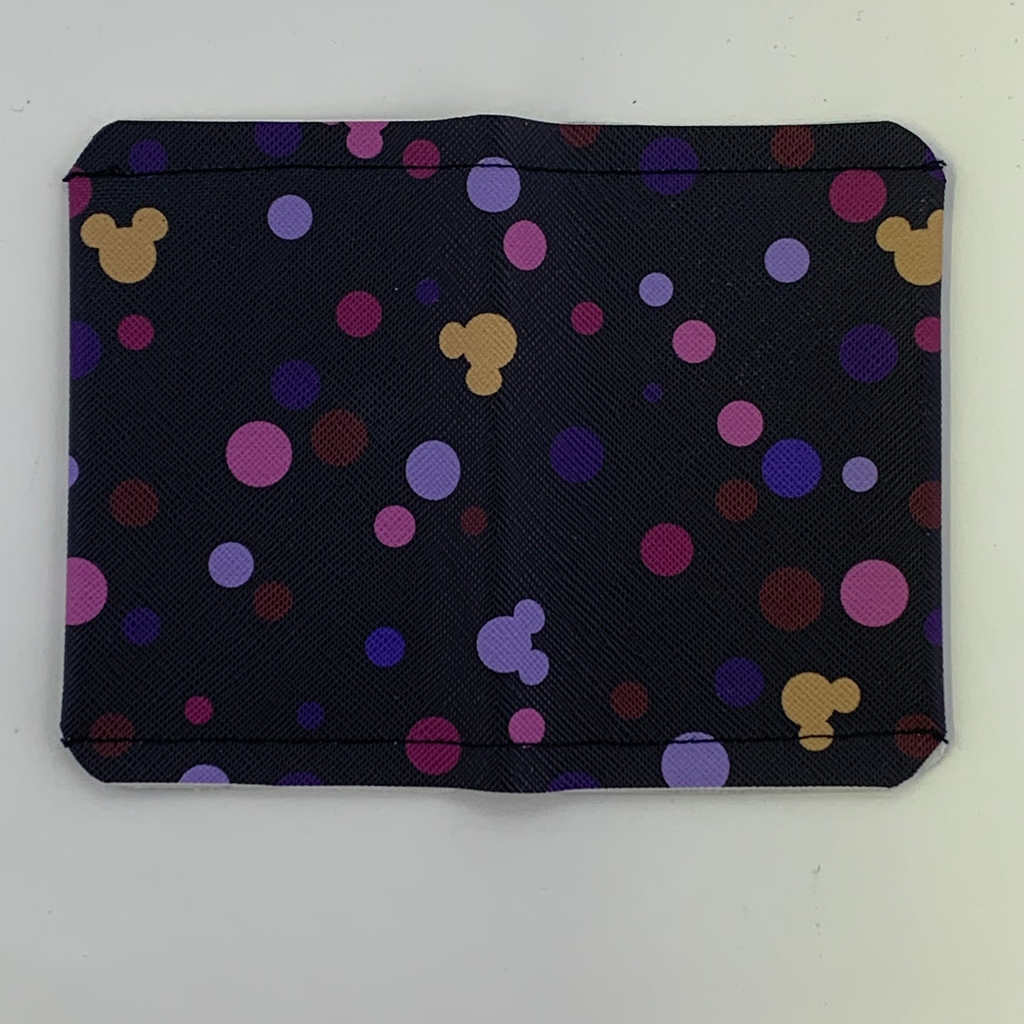 Villain Watercolors Dots Black Folding Card Holder