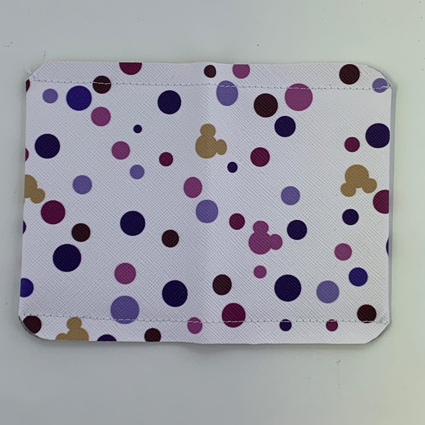 Villain Watercolors Dots White Folding Card Holder