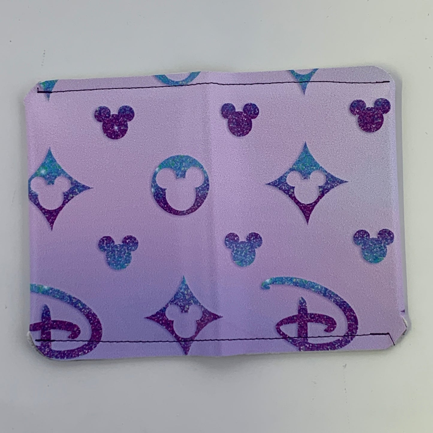 Pastel Disney LV Folding Card Holder