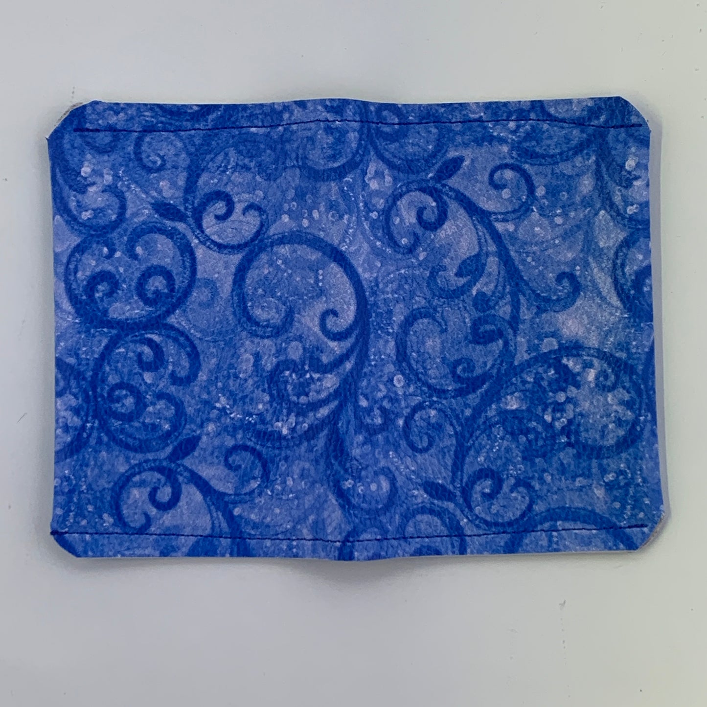 Stroke Of Midnight Blue Filagree Folding Card Holder