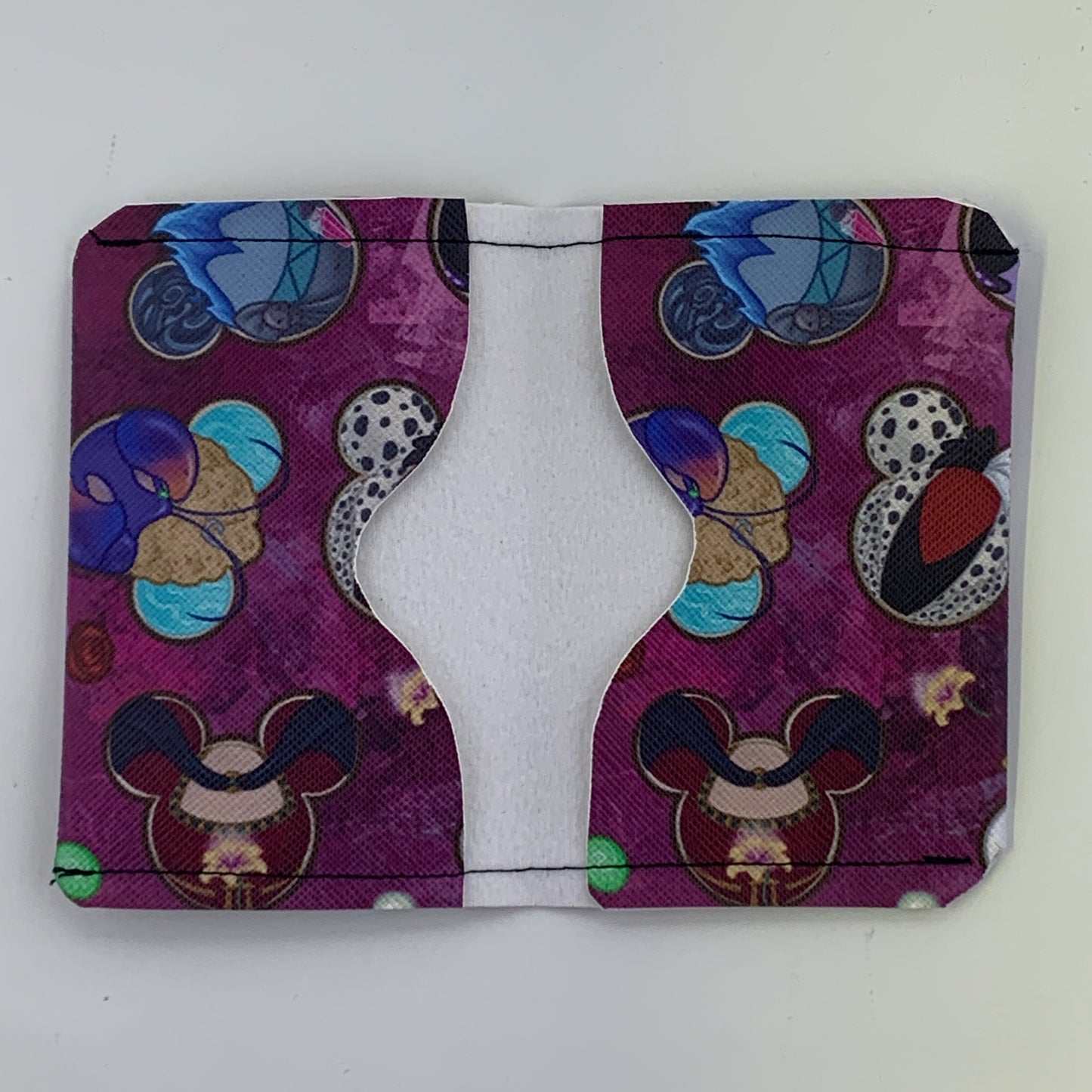 Villainous Cookies Burgundy Mini Folding Card Holder