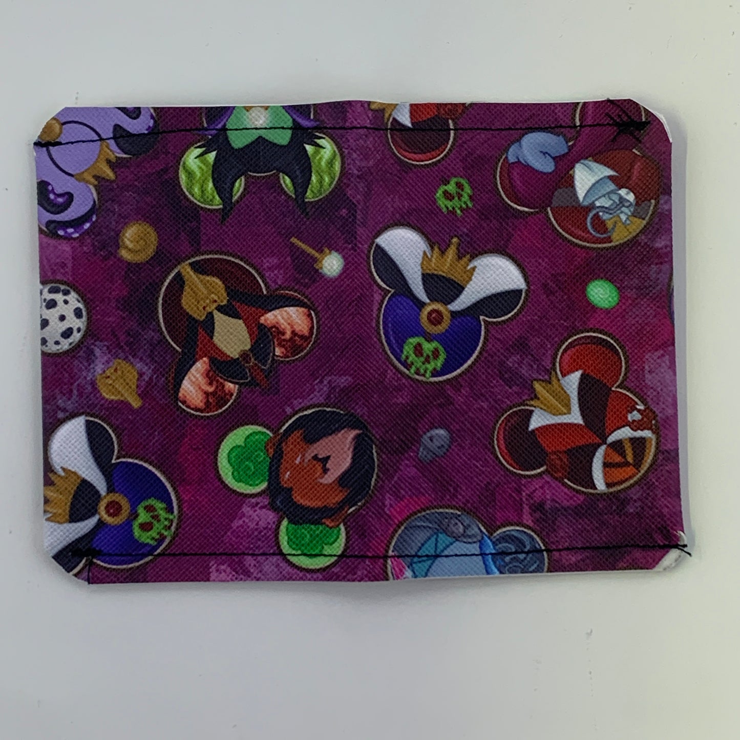 Villainous Cookies Burgundy Mini Folding Card Holder