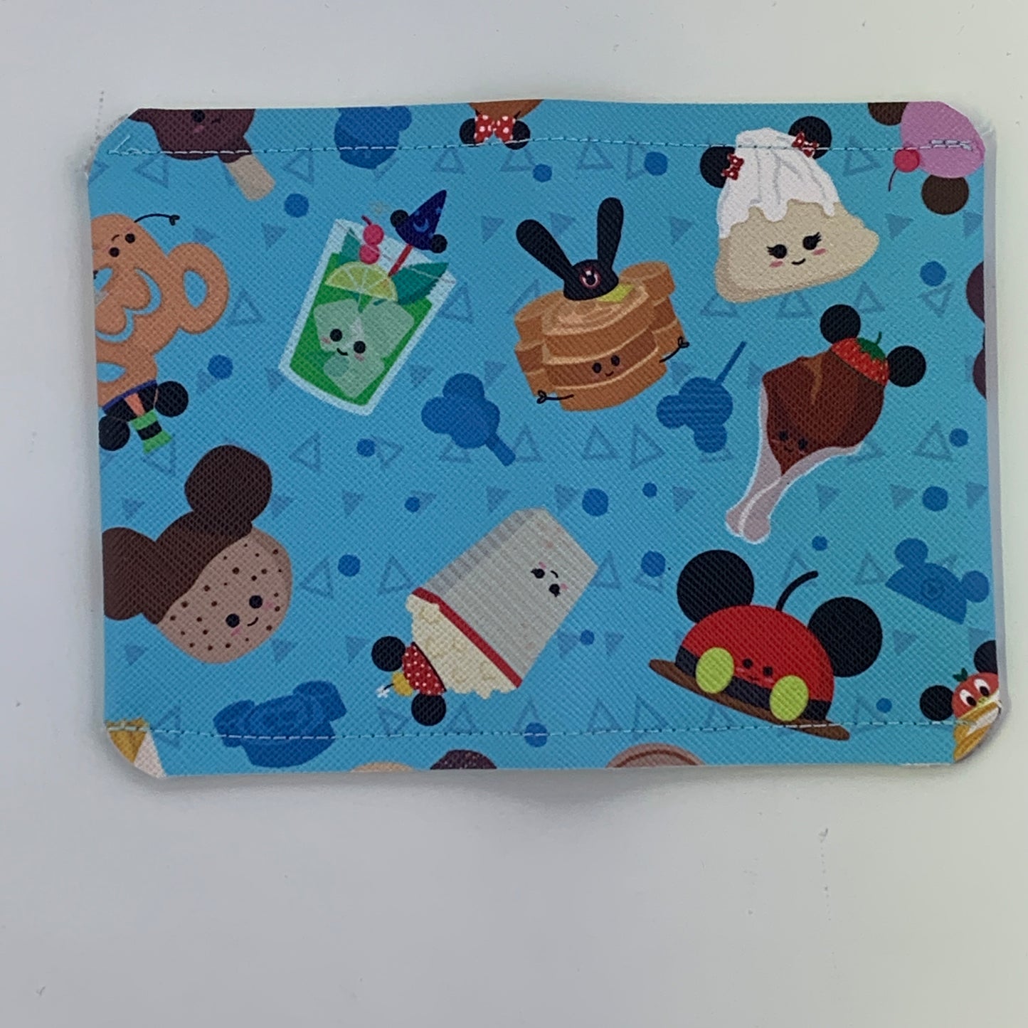 Happy Snacks Symbols White Folding Card Holder