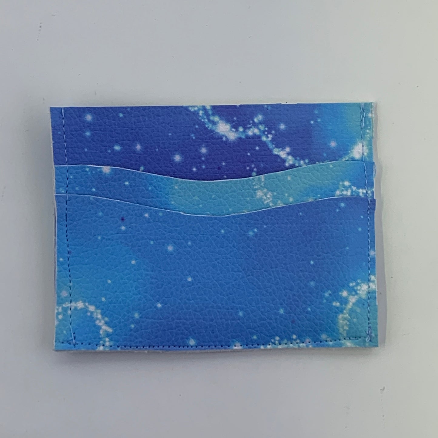 Digital Mouse Heads Light Blue Five Pocket Card Holder