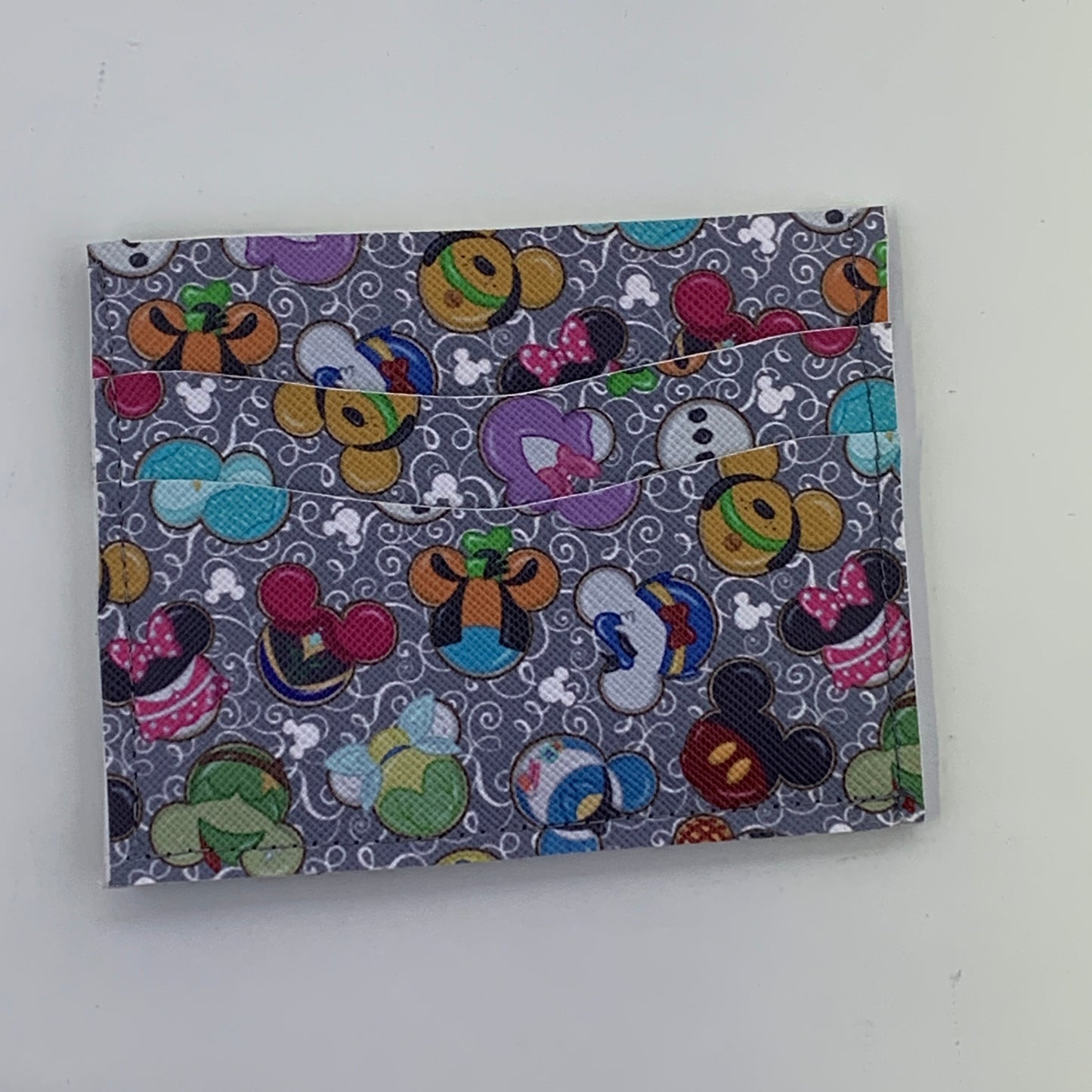 Character Cookies Gray Micro Five Pocket Card Holder