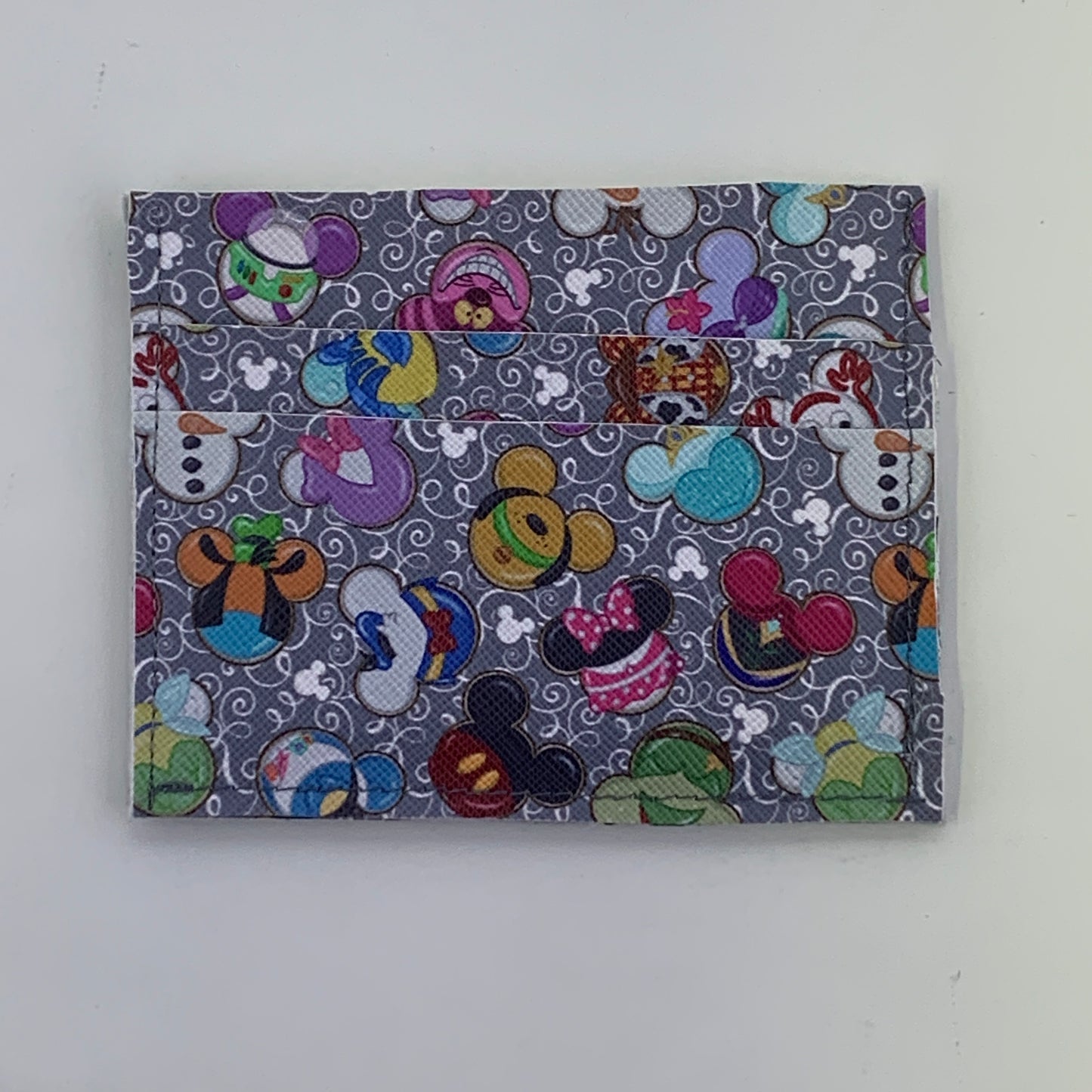 Character Cookies Gray Micro Five Pocket Card Holder