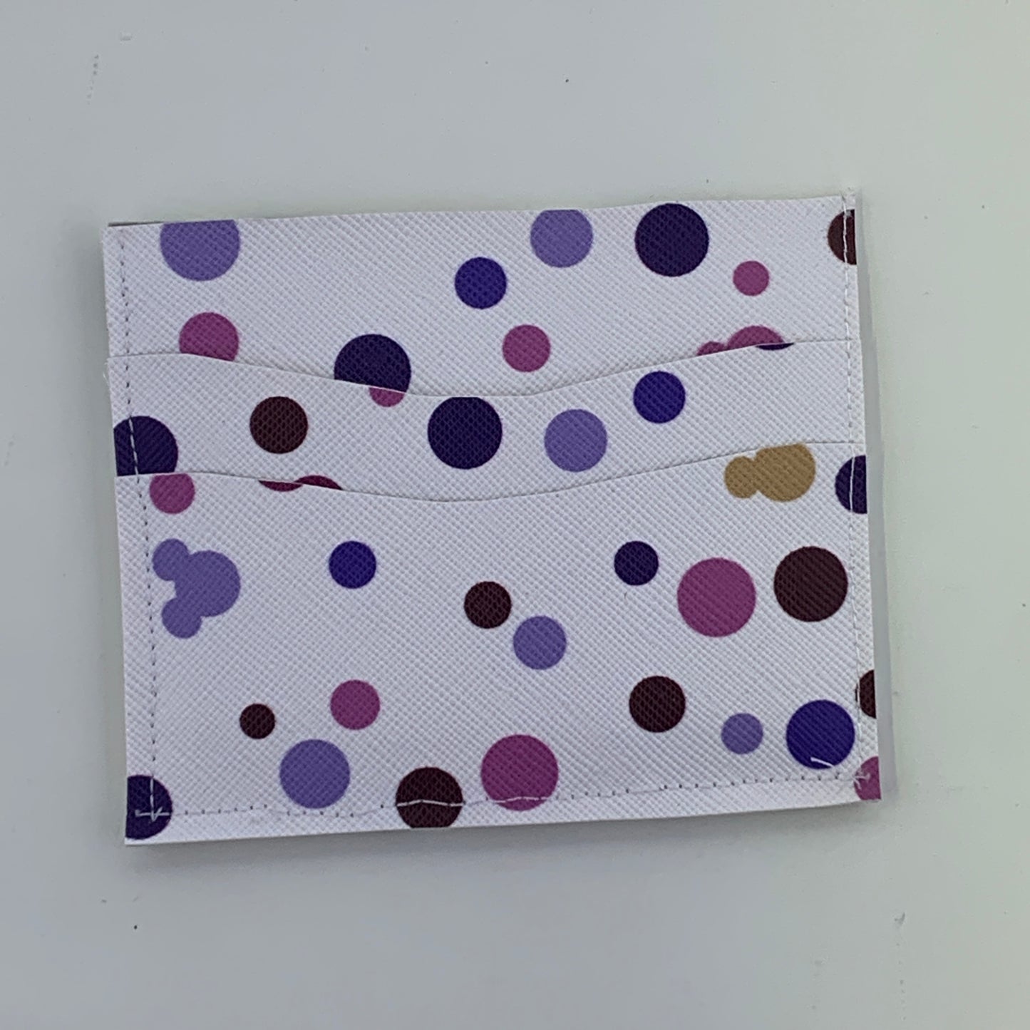 Villain Watercolor Fetti Dots White Five Pocket Card Holder