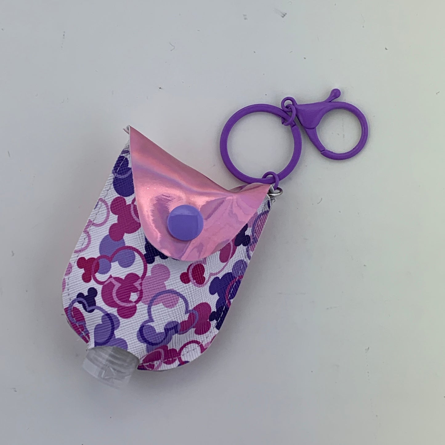 Purple & Pink Fetti Hand Sanitizer Holder