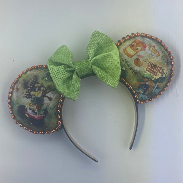 Jungle Cruise Green w/ Light Green Bow Ears