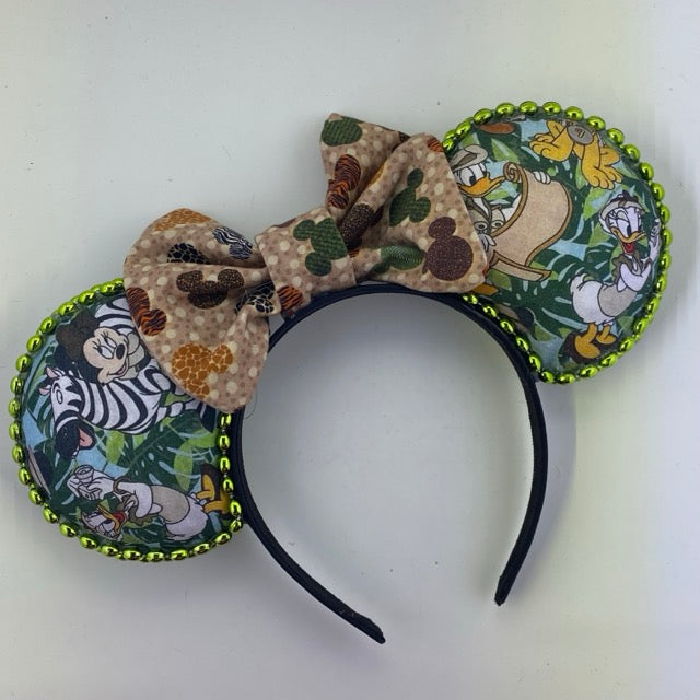 Safari Mouse w/ We Got Ears Animal Bow Ears