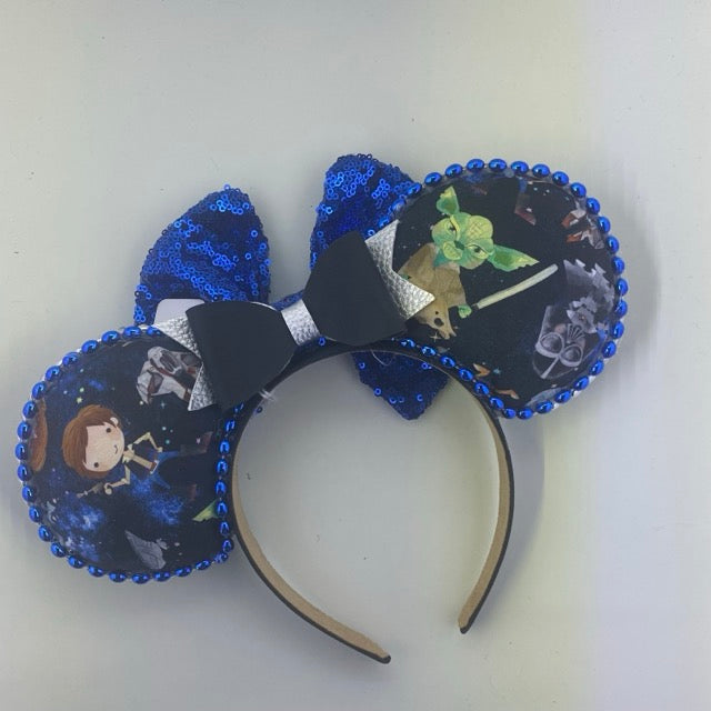 Space Wars w/ Navy Bow Ears