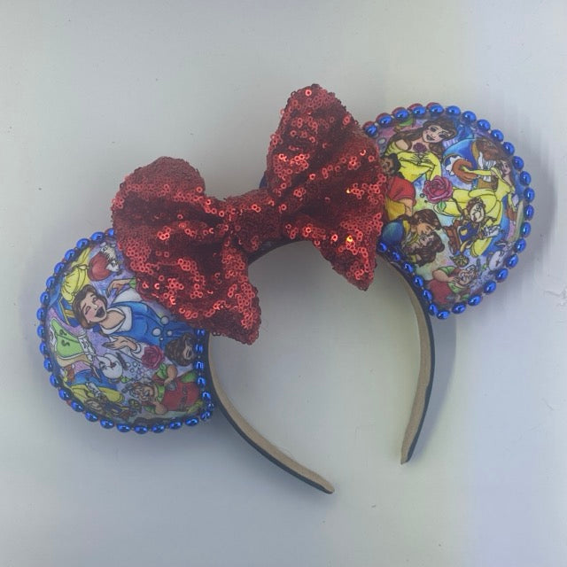 The Rose Sm w/ Red Bow Ears