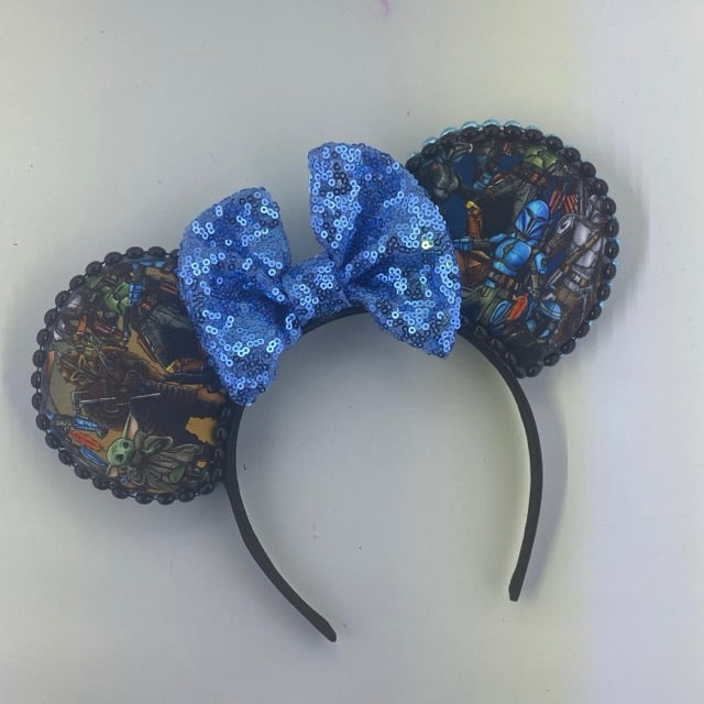 This is the Way w/ Light Blue Bow Ears