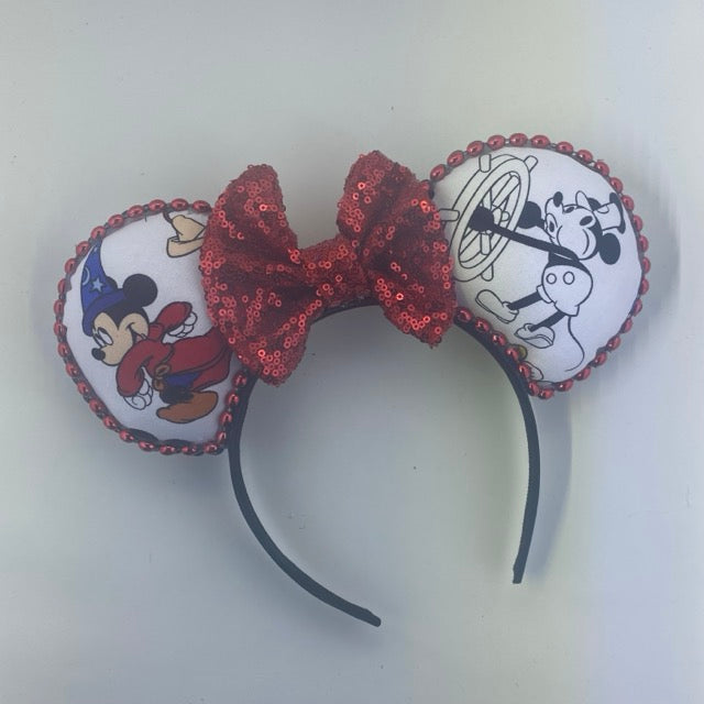 Through the Years MM w/ Red Bow Ears