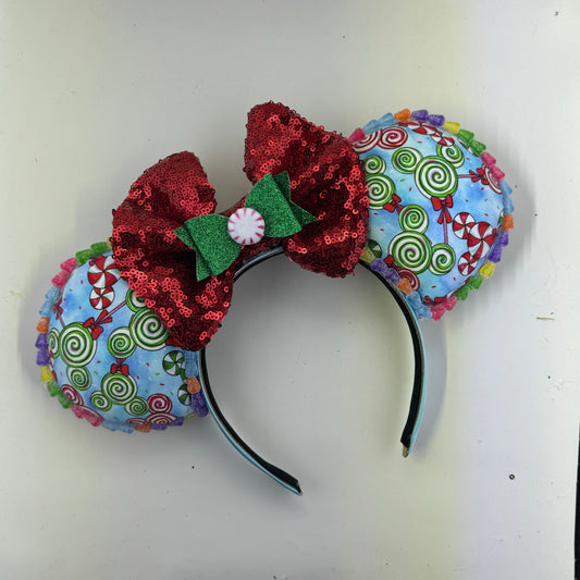 Christmas Parade Peppermints w/ Red Bow Ears