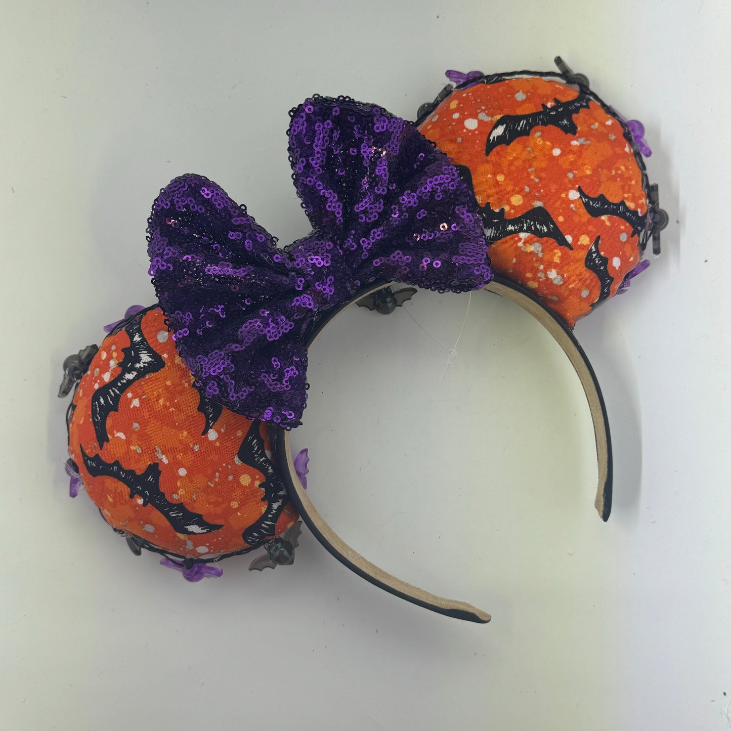 Batty Halloween w/ Purple Bow Ears