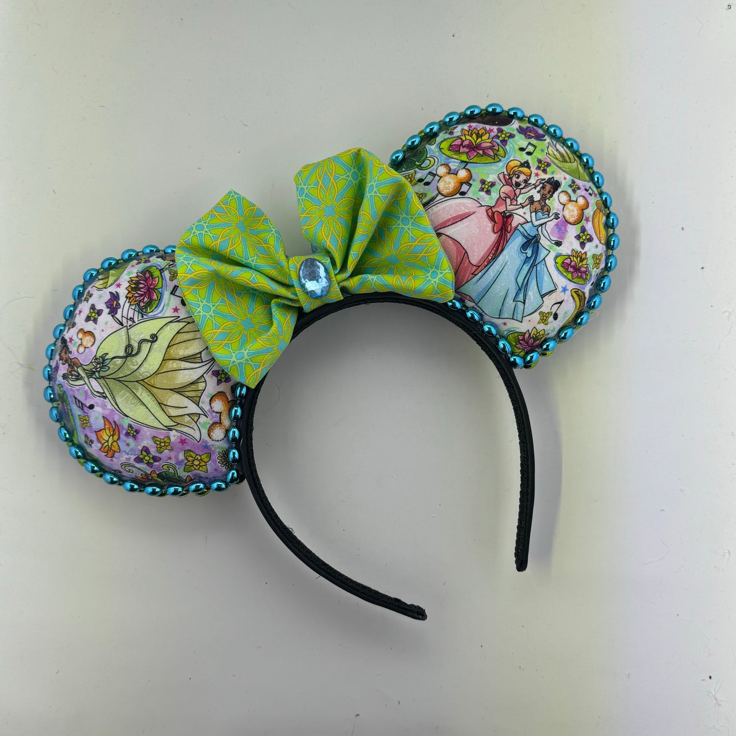 Bayou Dreams w/ Green Lattice Bow Ears