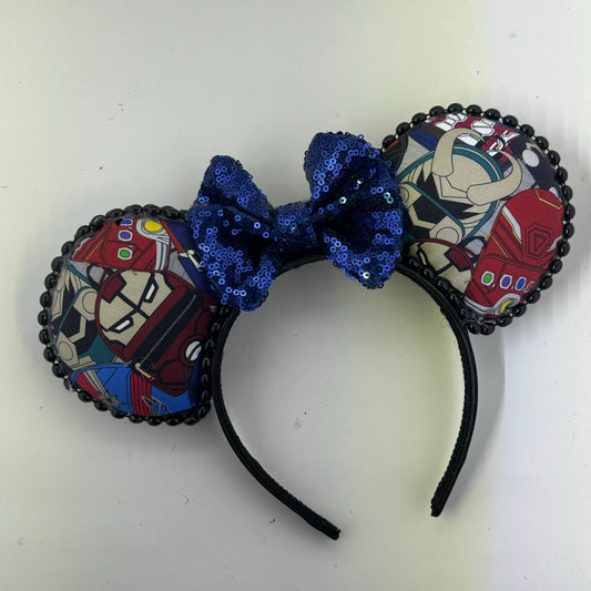 Marvelous Backpacks Stacked w/ Navy Bow Ears