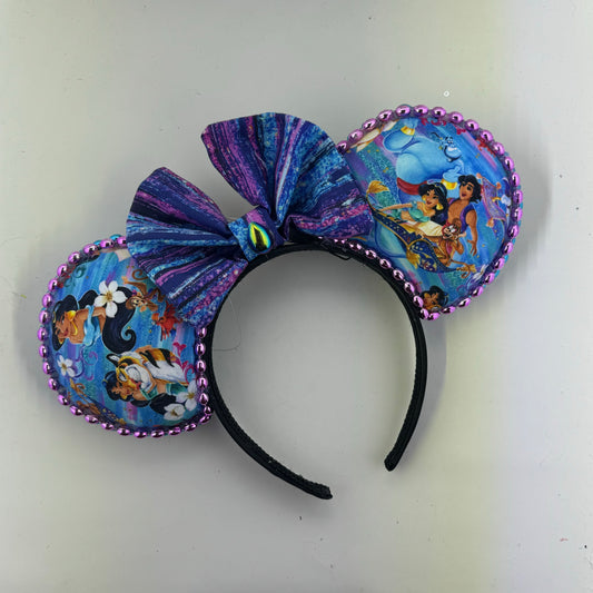 A Whole New World SM w/ Ice Adventures Glitter Stripes Bow Ears