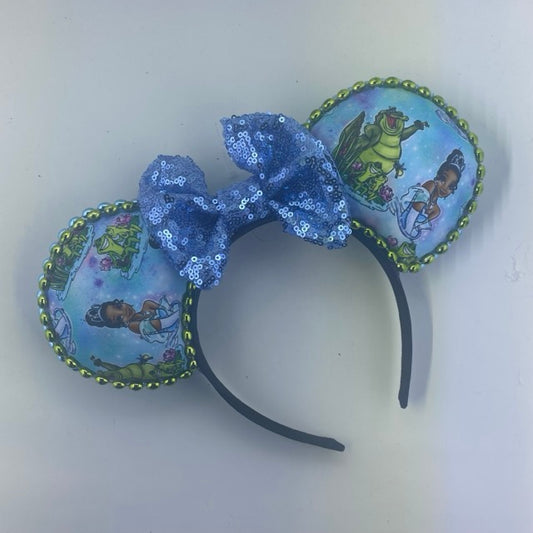 Blue Tiana w/ Light Blue Bow Ears