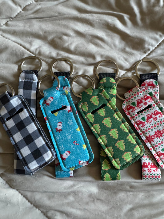 Christmas Chapstick Holder & Keyring