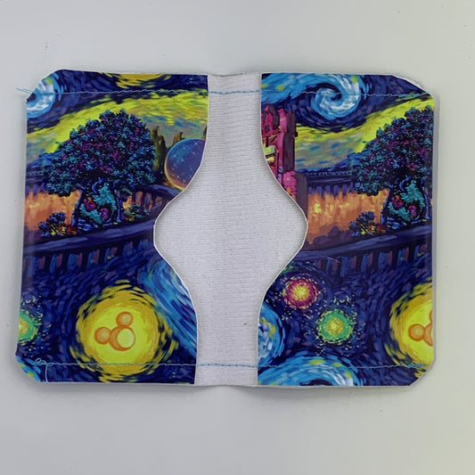 Starry Night Folding Card Holder